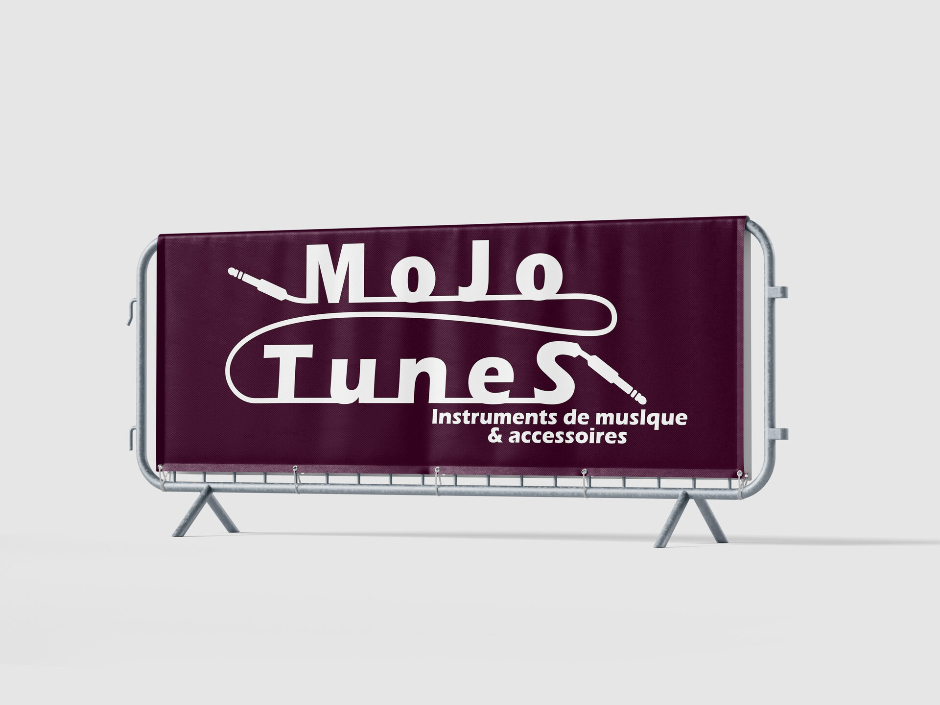 Mock-up barrière festival